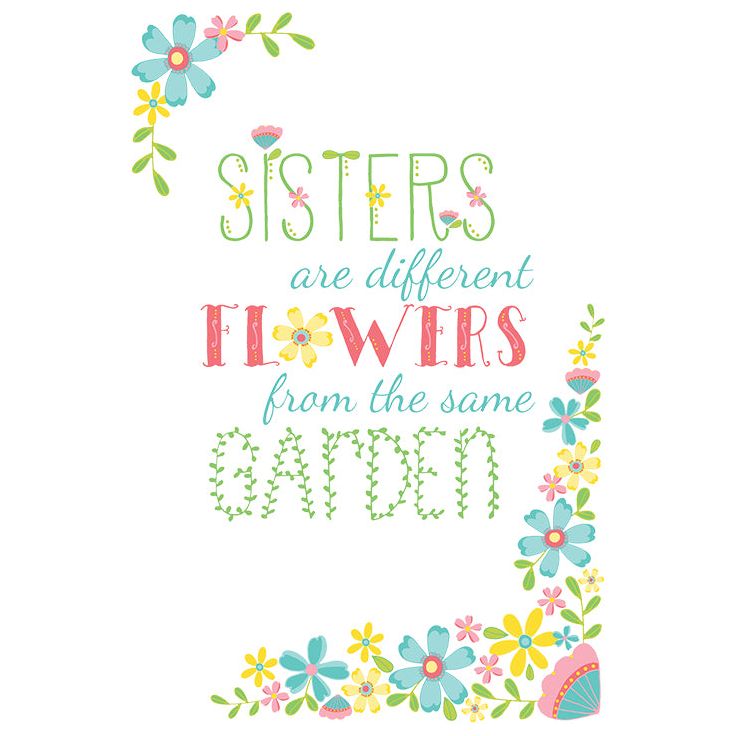 Pictura Sister Birthday Card from the Everyday Cards collection featuring a pen and paint design on the front.